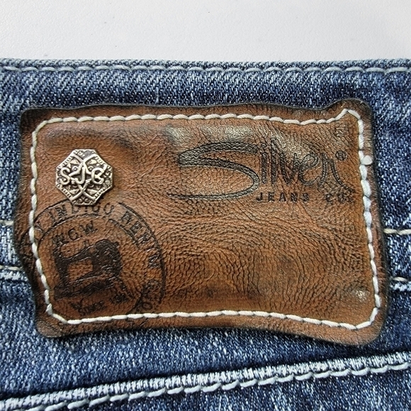 Silver Jeans Suki Bootcut Low Rise Western Cowgirl Denim Blue Jeans Sz 26 - Picture 11 of 15